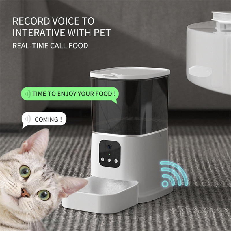 Automatic Pet Feeder With Voice Recorder and Timer